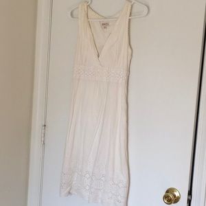 White cotton sun dress
